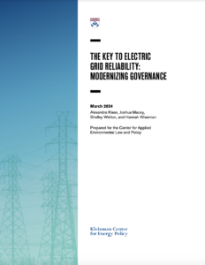 The Key to Electric Grid Reliability: Modernizing Governance